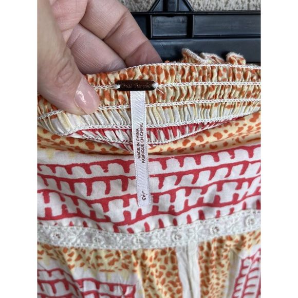 Free People Squared Off Convertible Maxi Skirt - Size Large - Multicolored - Picture 11 of 13